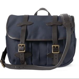 Filson navy rugged twill field bag